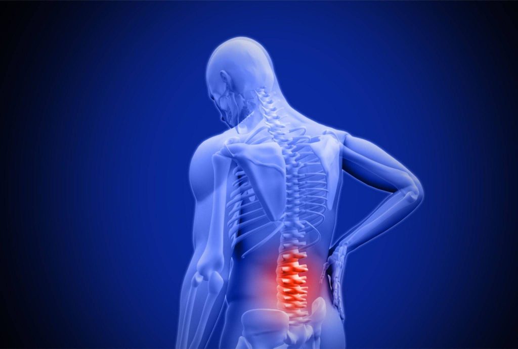 man having back issues